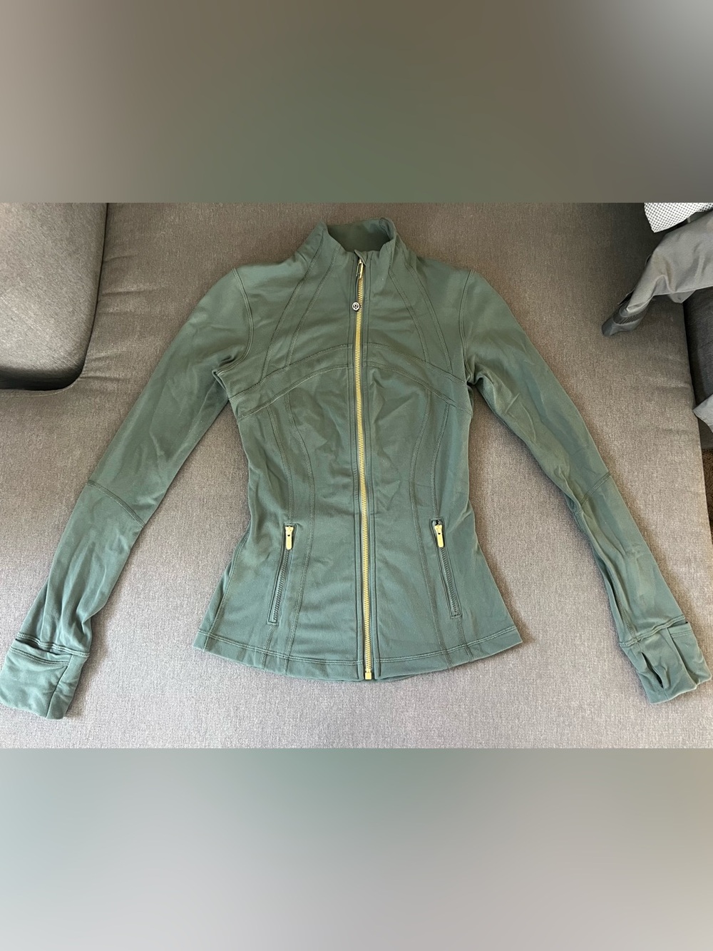 Lululemon Green & Gold Define Jacket